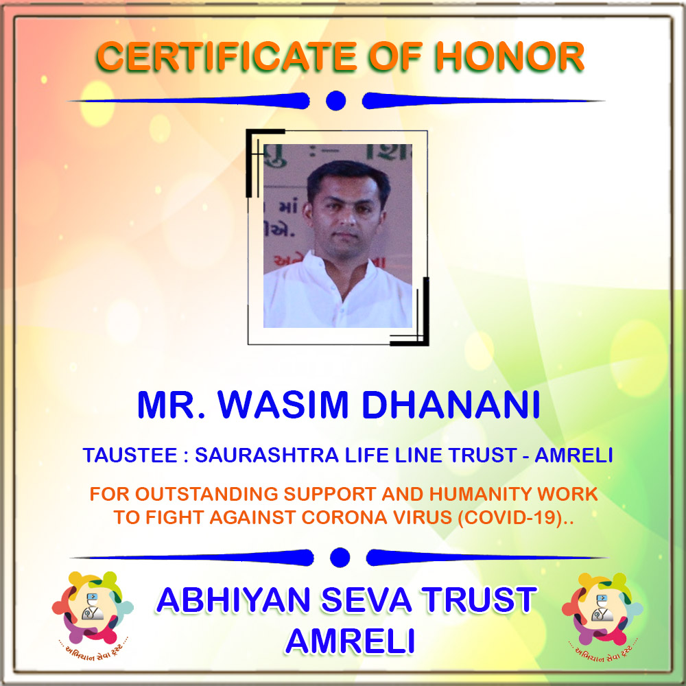 Certificate of Honor
